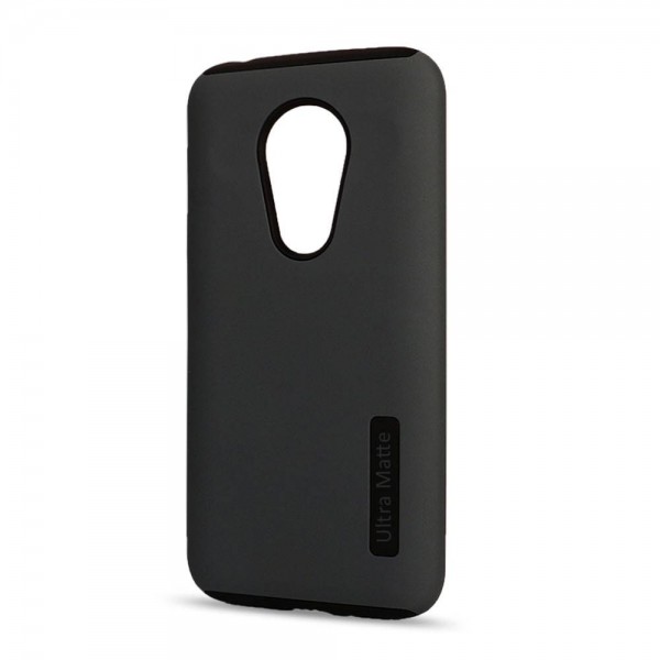 Motorola Moto G7 Power Ultra MATTE Armor Hybrid Case (Gray)
